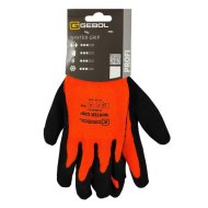 Védőkesztyű mártott latex téli "Winter Grip" (10)
