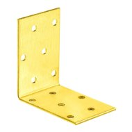 Sarokösszekötő lemez 60x60x40/2mm perforált sárga horganyzott