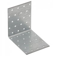 Sarokösszekötő lemez 100x100x80/2mm perforált horganyzott