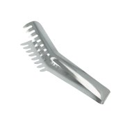 Spagetti csipesz 19x5x3,3cm ezüst