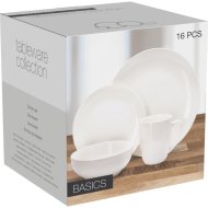 Porcelán étkészlet 16 részes fehér