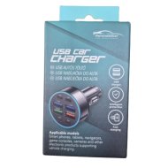 Szivargyújtós töltő 4xUSB