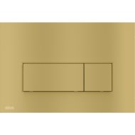 Alca M57-BR-M nyomólap, sárgaréz (brass) színű,matt, falsík mögötti WC-tartályhoz