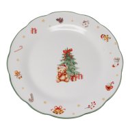Lapostányér 2x26x26cm 3-féle karácsonyi mintával porcelán