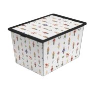 Karácsonyi tárolódoboz 50 L 37x53x31cm 4-féle minta polipropilén