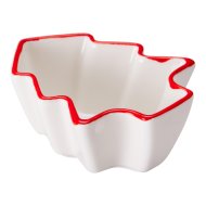 Karácsonyi snack tál készlet 10x7x4,5cm porcelán