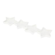 Karácsonyi snack tálca 29,5x8,5x2,1cm csillag forma porcelán