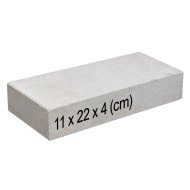 SAMOTT TÉGLA FEHÉR 11X22X4 CM
