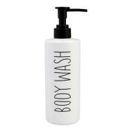 MiPenser tusfürdő adagoló, álló, 300 ml, fekete-fehér, kerámia