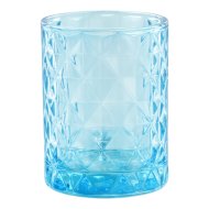 Glassy Aqua fogkefetartó, álló kék, üveg