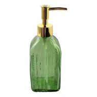 Glassy Green szappanadagoló, álló, 450ml, zöld, üveg