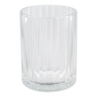 Glassy transparent fogkefetartó, álló, üveg