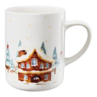 Ambition Holly bögre 400 ml 2-féle, manó-ház mintával