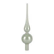 Reckmann 25cm zöld üveg csúcsdísz 3-féle
