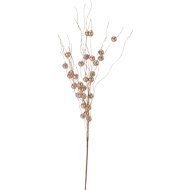 Műnövény bogyós ág 58cm pezsgő
