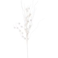 Műnövény bogyós ág 58cm fehér