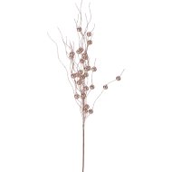 Műnövény bogyós ág 58cm rosegold