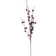 Műnövény bogyós ág 58cm bordó