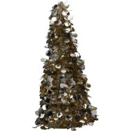 Karácsonyfa dekor 60cm csillogó pezsgő