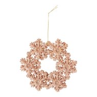 Függő hópehely dekor 12cm 2-féle