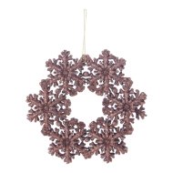 Függő hópehely dekor 12cm 3-féle