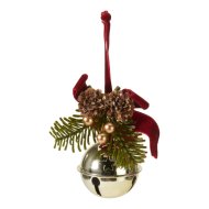 Függődísz arany csengettyűvel 21cm 4-féle