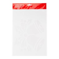 Műhó sablon 30x22cm karácsonyi mintákkal 12-féle