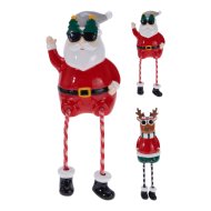 Karácsonyi napszemüveges figura 15cm 2-féle