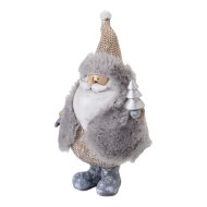 Dekor mikulás plüsskabáttal 26cm 4-féle