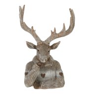 Dekor rénszarvas 15x10,5x10,5cm mellszobor 2-féle