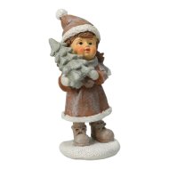 Karácsonyi gyerekfigura dekor 12,5cm 2-féle