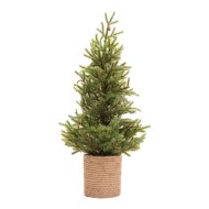 Dekortrend 48cm műfenyő tobozzal juta kaspóban