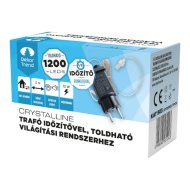 Dekortrend Crystalline transzformátor időzítővel 12W 5M kábellel