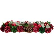 Adventi koszorú tobozokkal 15x44x8cm 2-féle