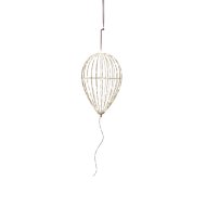 Világító lufi dekoráció 46 cm 120 LED meleg fehér IP44 időzítővel