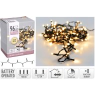 Fényfüzér kül- és beltéri 96 LED meleg fehér 712,5cm