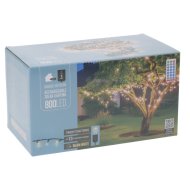 Fényfüzér 800 LED fehér 16m napelemes