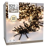 Fényfüzér kül- és beltéri 1512 LED meleg fehér 1100cm