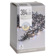 Fényfüzér 384 LED hideg és meleg fehér 280cm