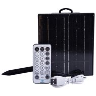 Szolár panel Eurolamp fényfüzérhez, 1500 LED-ig, időzítővel