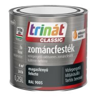 Trinát Classic zománcfesték 0,25l 9005 fekete magasfényű