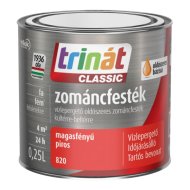 Trinát Classic zománcfesték 0,25l 820 piros magasfényű