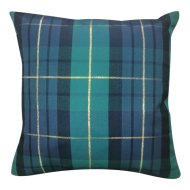 Splendid TARTAN díszpárna 45x45cm zöld-sötétkék