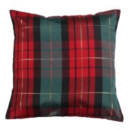 Splendid TARTAN díszpárna 45x45cm zöld-piros