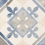 Iber Taco Gaya Vintage Blue kültéri fagyálló 16,5x16,5cm kék mintás gres padlólap