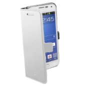 BOOK Galaxy S5 mini fehér bőr tok