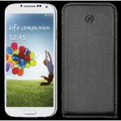 Samsung Galaxy S4 fekete mágneses flip bőr tok