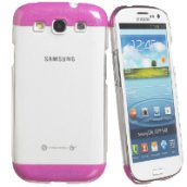 Samsung Galaxy S3 csillámos pink műanyag hátlap