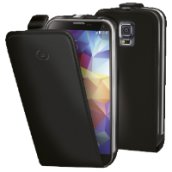 Samsung S5 fekete mágneses bőr tok