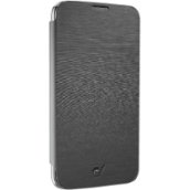 Tok, FLIP BOOK, mobiltelefonhoz, kihajtható tok, hátlappal, fekete, Samsung Galaxy S5 G900